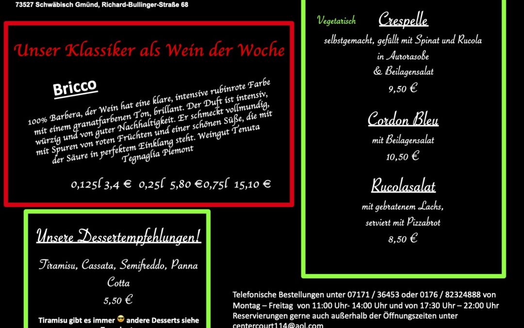 Wochenkarte KW 43/2023