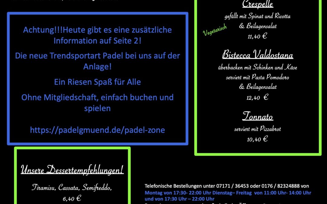 Wochenkarte KW 26/2025