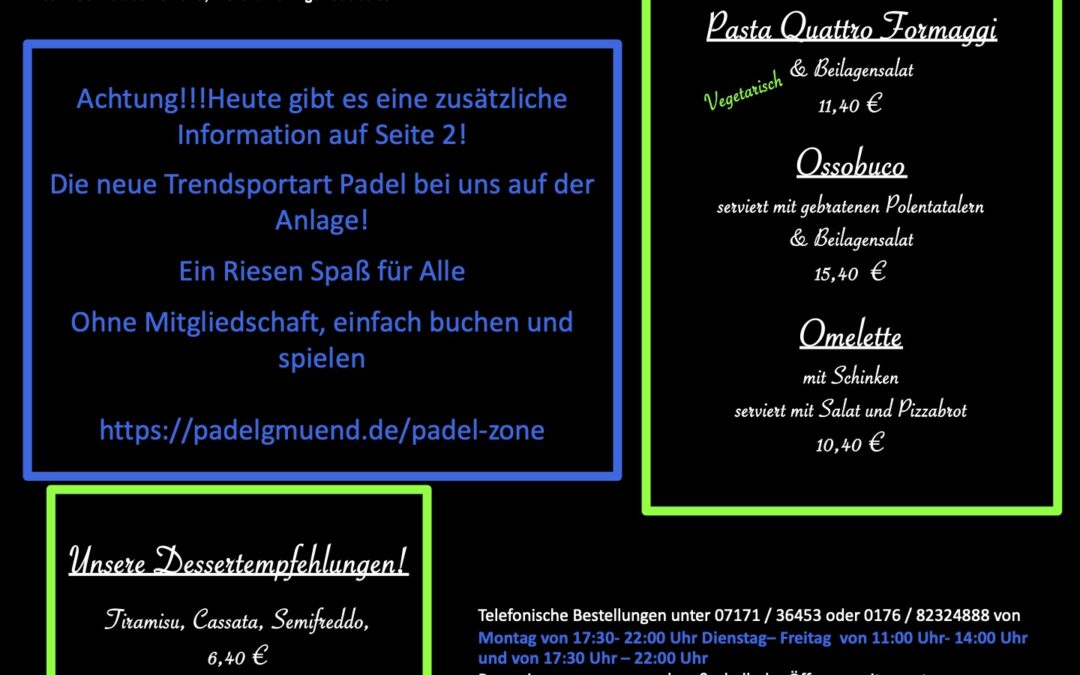 Wochenkarte KW 28/2025