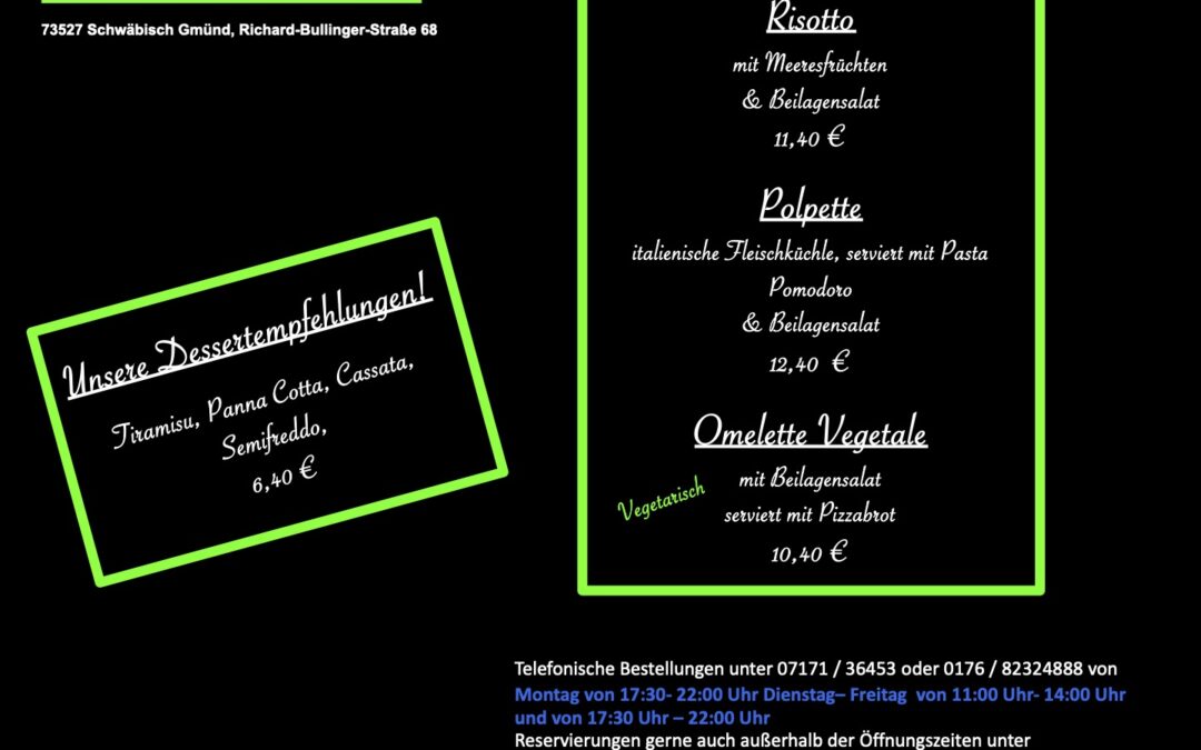 Wochenkarte KW 31/2025
