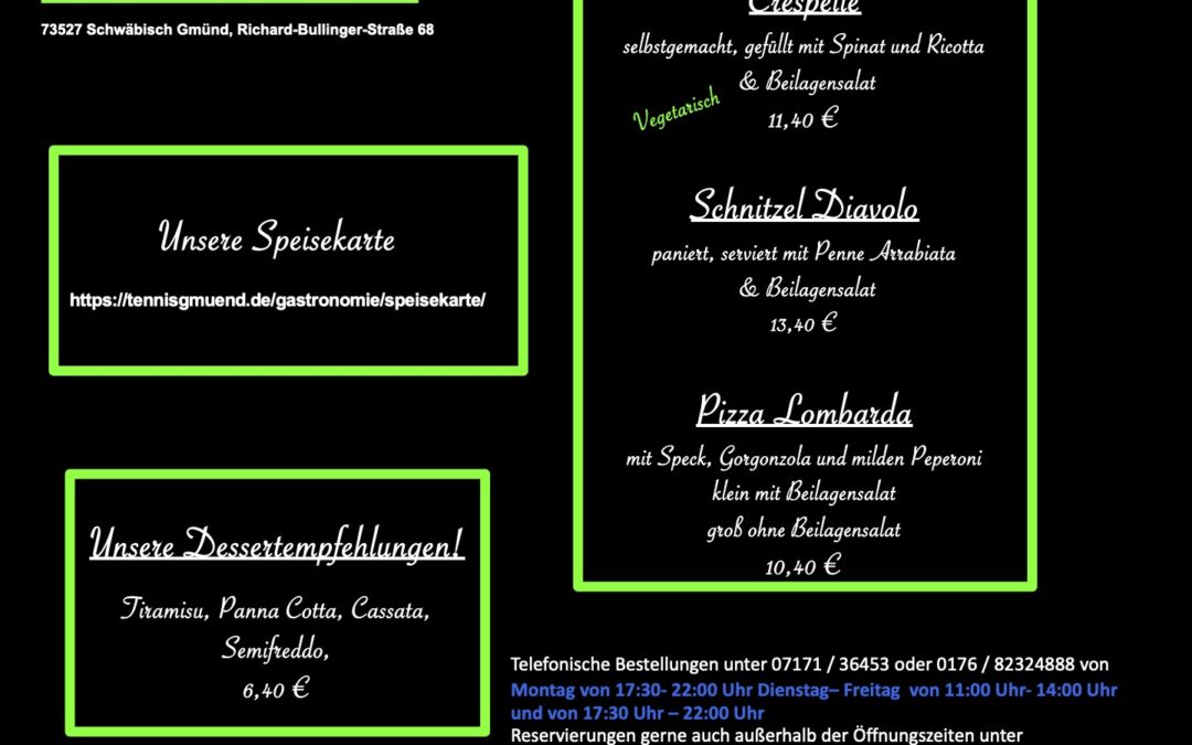 Wochenkarte KW 41/2025