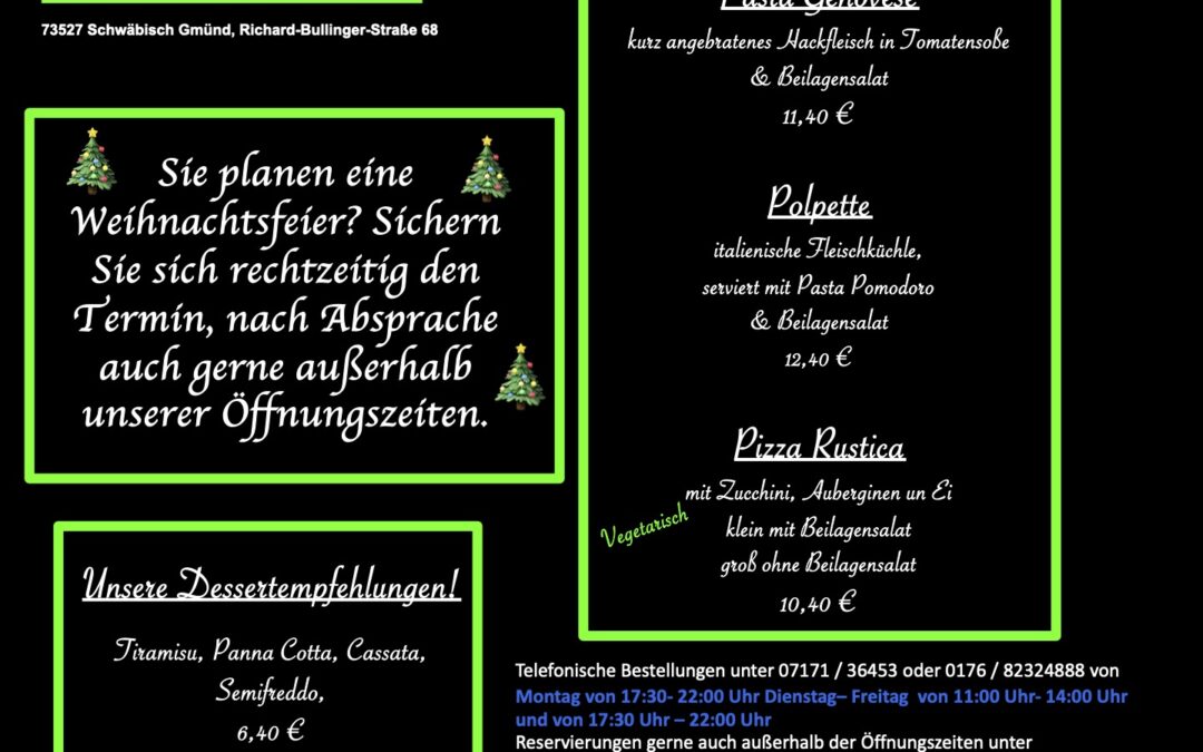 Wochenkarte KW 47/2025