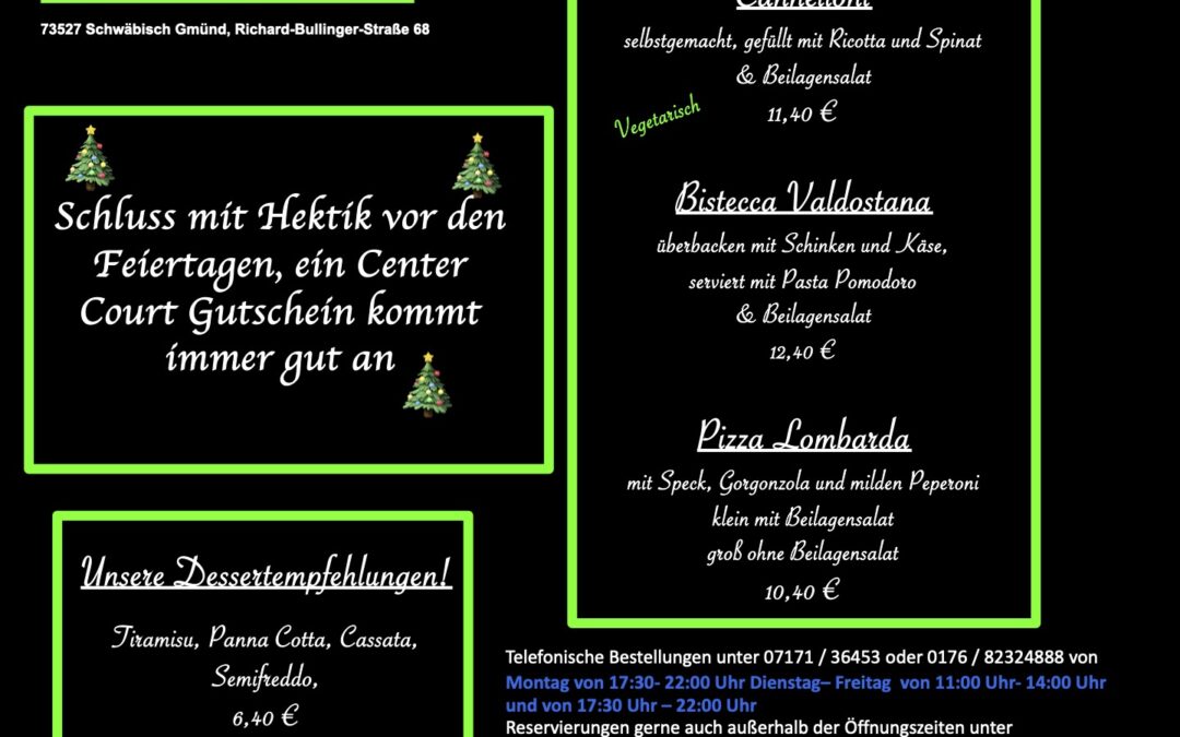 Wochenkarte KW 49/2025