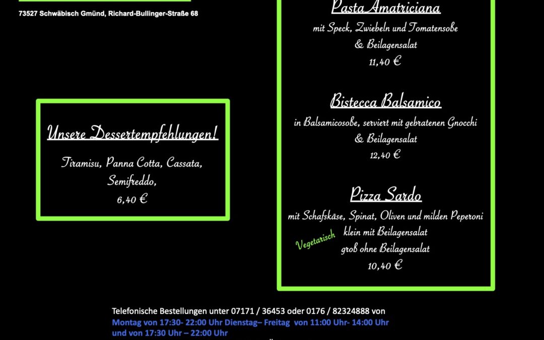 Wochenkarte KW 03/2026