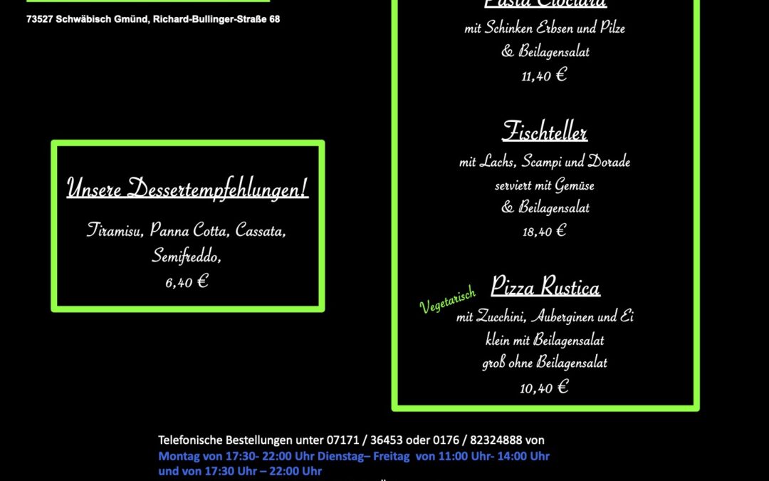 Wochenkarte KW 06/2026