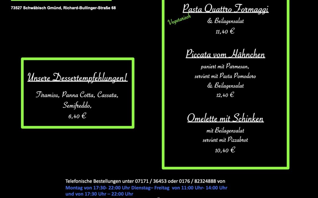 Wochenkarte KW 09/2026