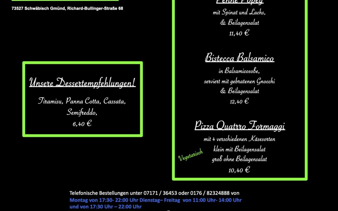 Wochenkarte KW 16/2026