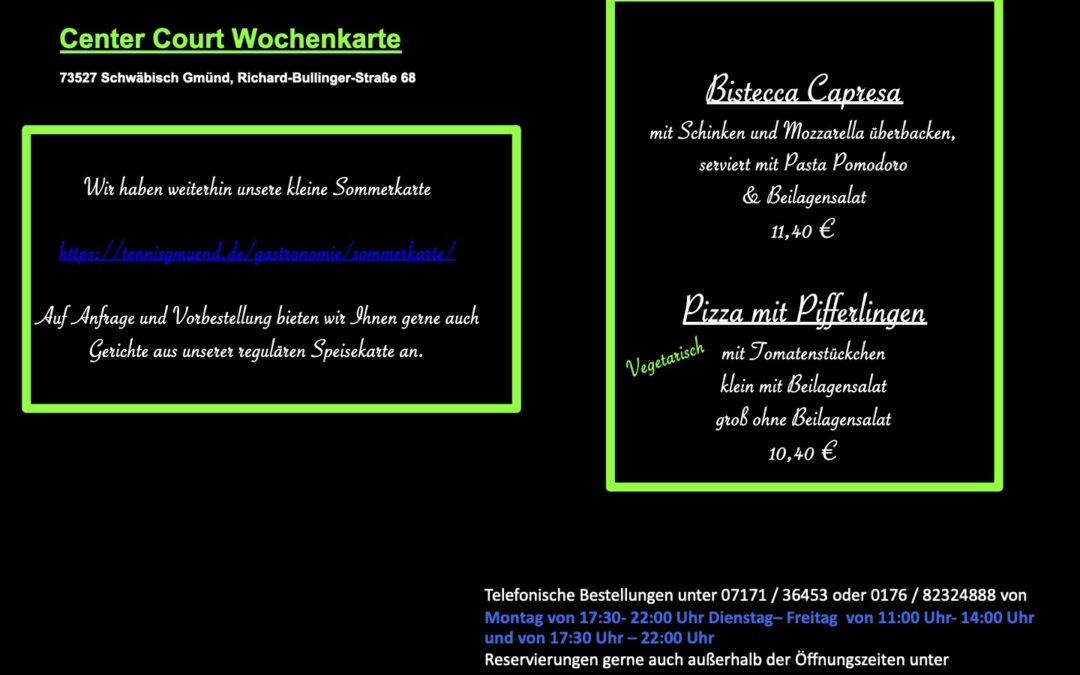 Wochenkarte KW 37/2026