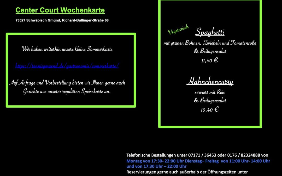 Wochenkarte KW 39/2026
