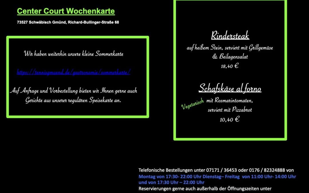 Wochenkarte KW 40/2026